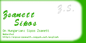 zsanett sipos business card